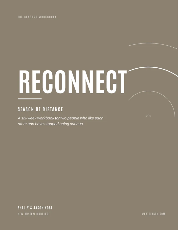 Reconnect, season of distance: workbook cover