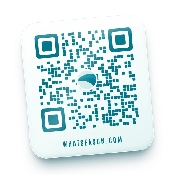 A QR code that opens whatseason.com